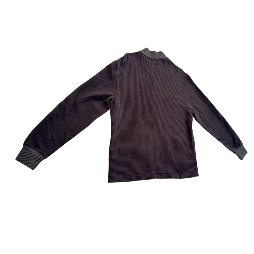 Billy Reid Black Ribbed Full Zip Jacket Sweater Long Sleeve – Men’s M - Picture 6 of 8
